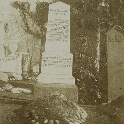 המצבה על קברו המקורי של סמולנסקין