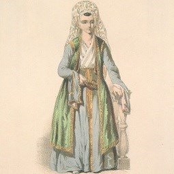 אישה יהודיה בקושטא, 1842