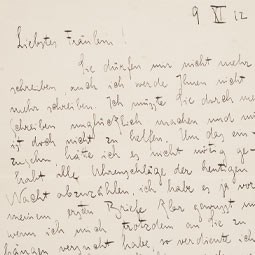 Draft of a Letter to Felice Bauer