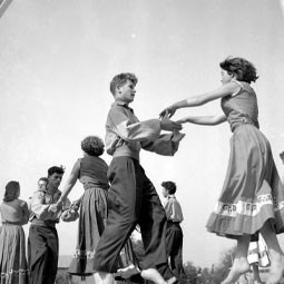 Dancing at Kibbutz Hazorea 