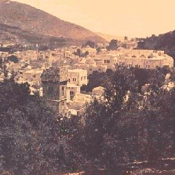 مشهد مدينة نابلس بين الجبلين
