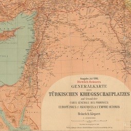 Map of Turkey From WWI, 1916
